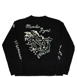 Long-sleeved printed T-shirt
