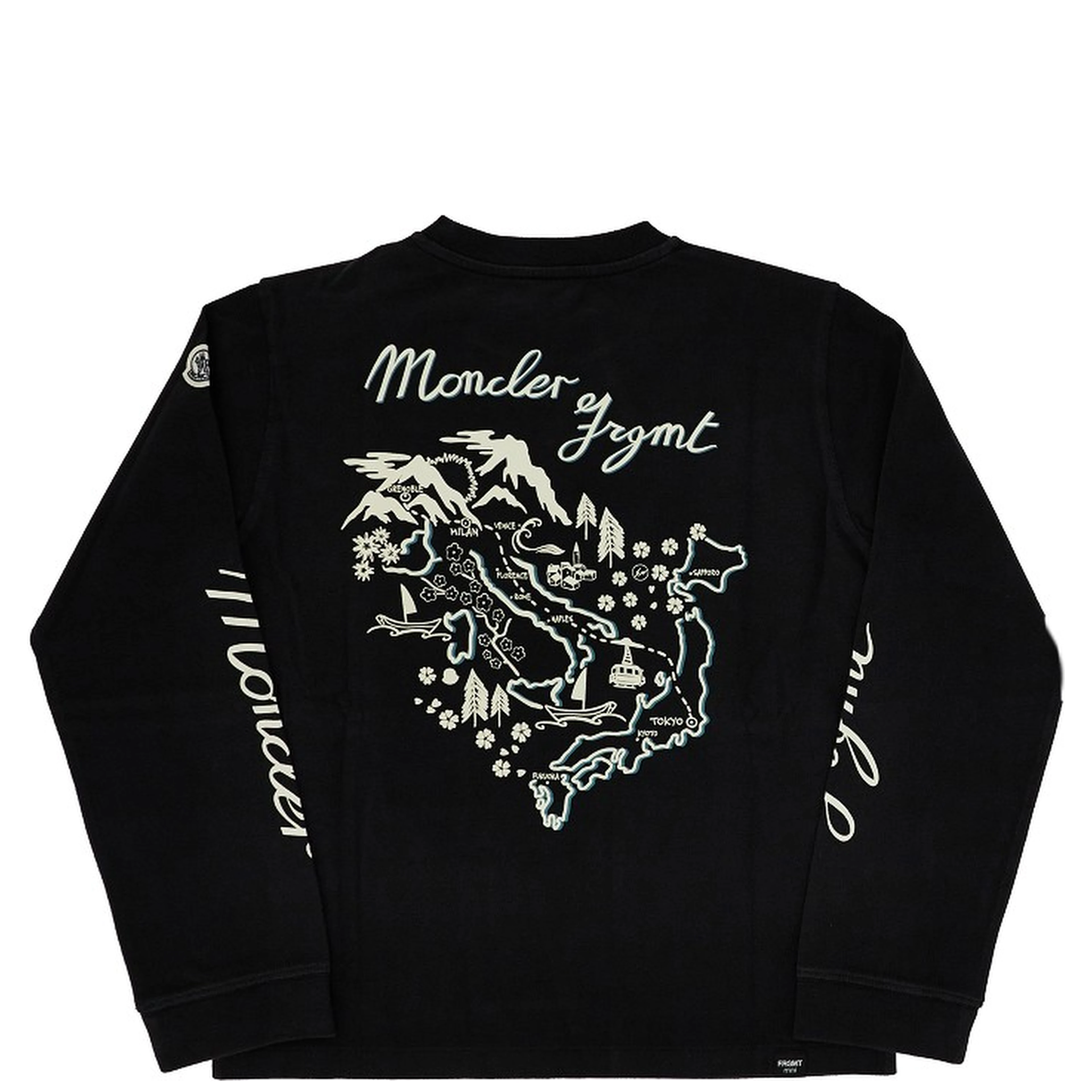 Long-sleeved printed T-shirt