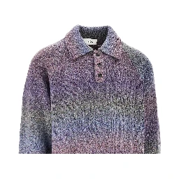 Gradient knitted polo