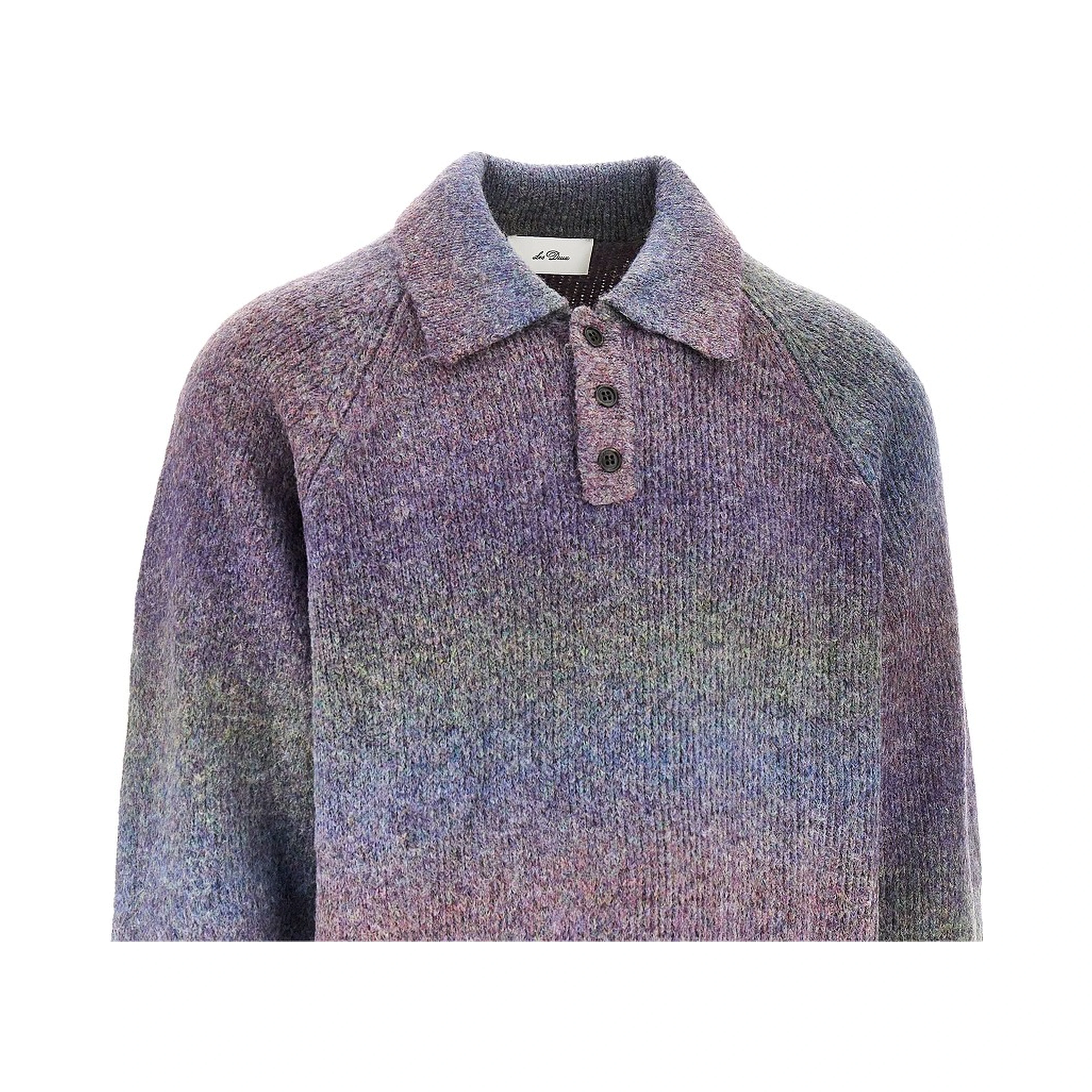 Gradient knitted polo