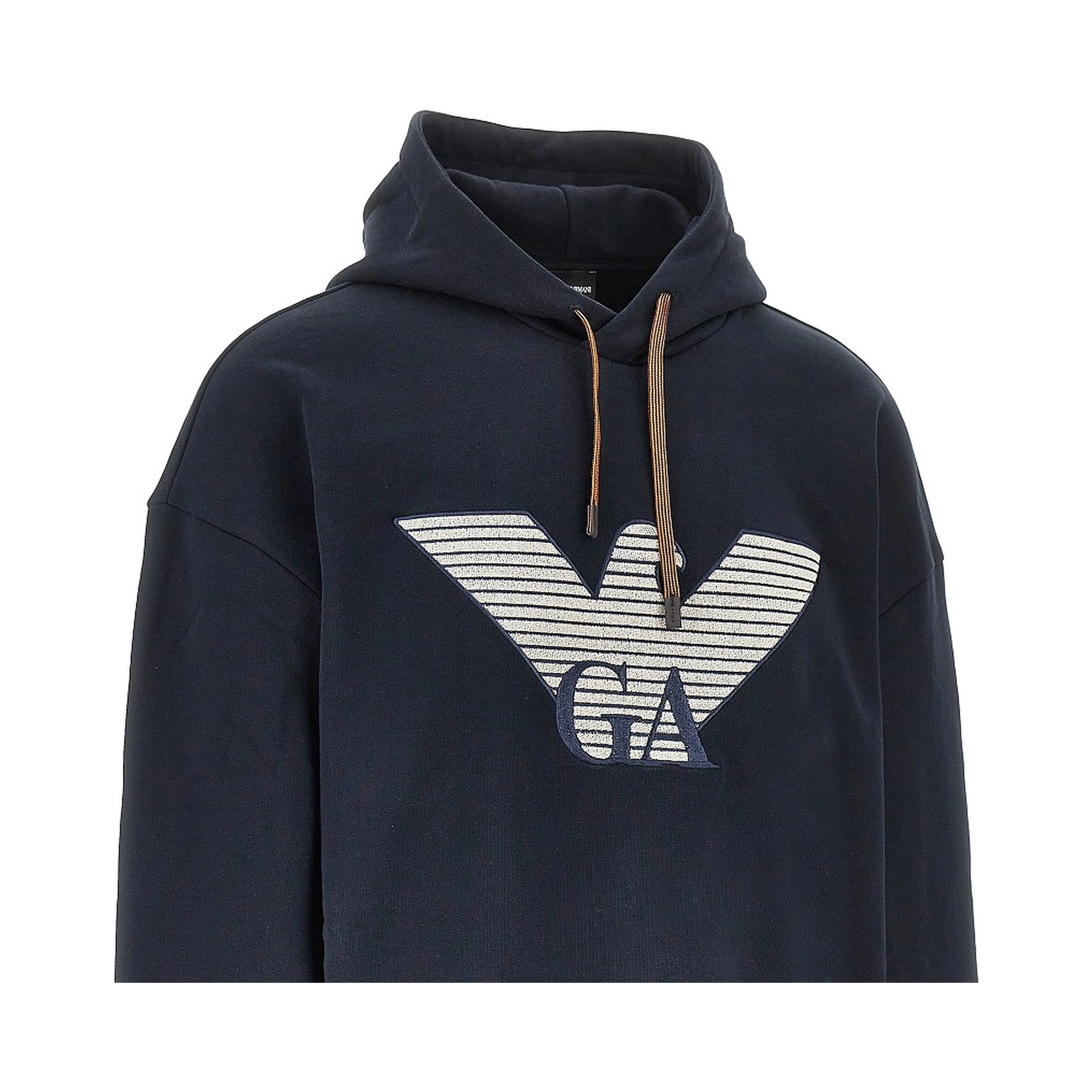 Cotton and silk hoodie