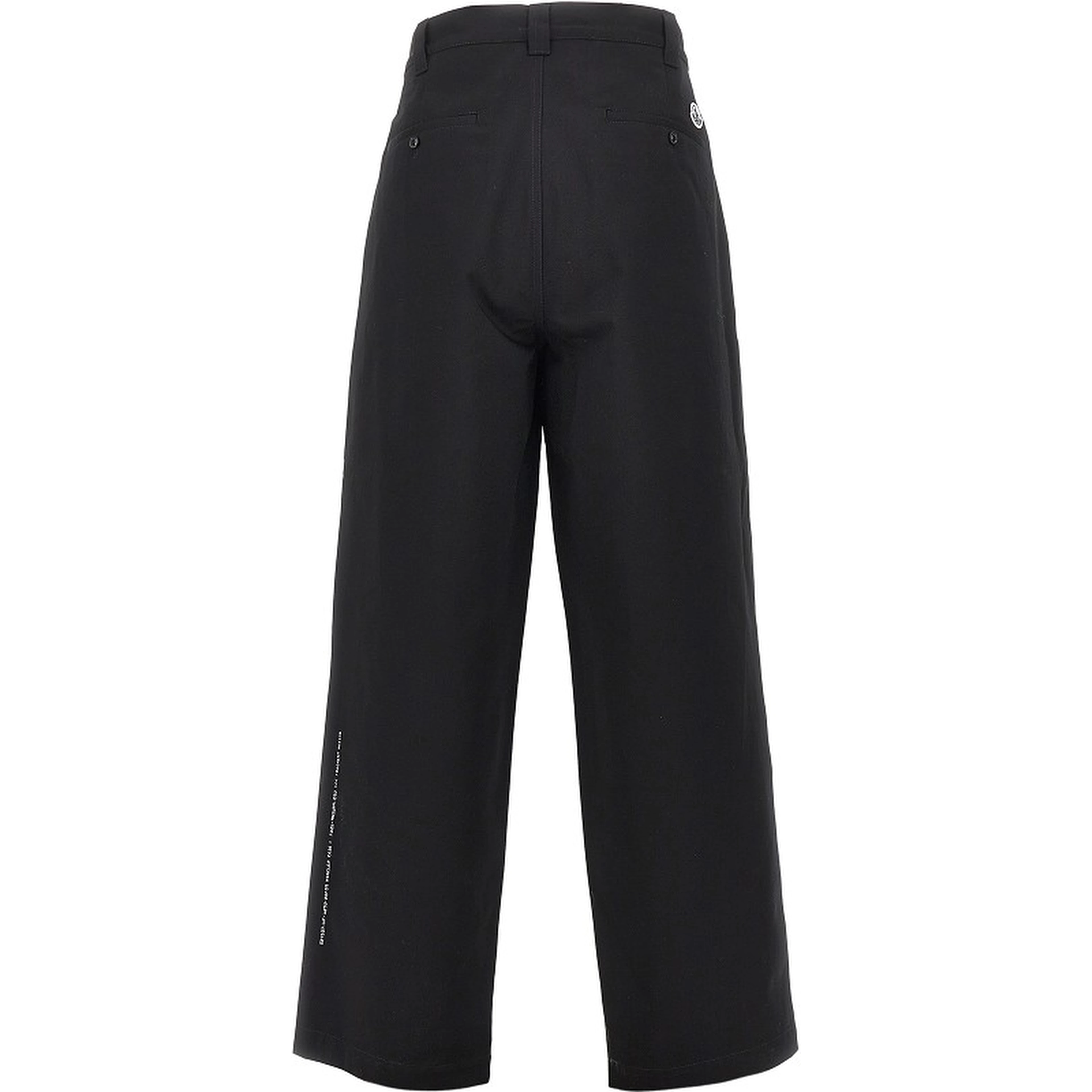 Cotton gabardine pants with darts