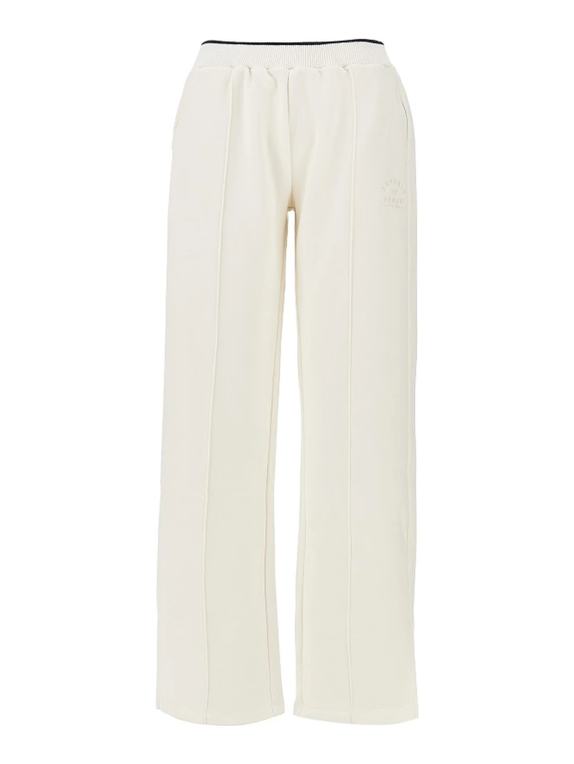 Wide-leg jersey pants