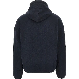 Cotton and silk hoodie