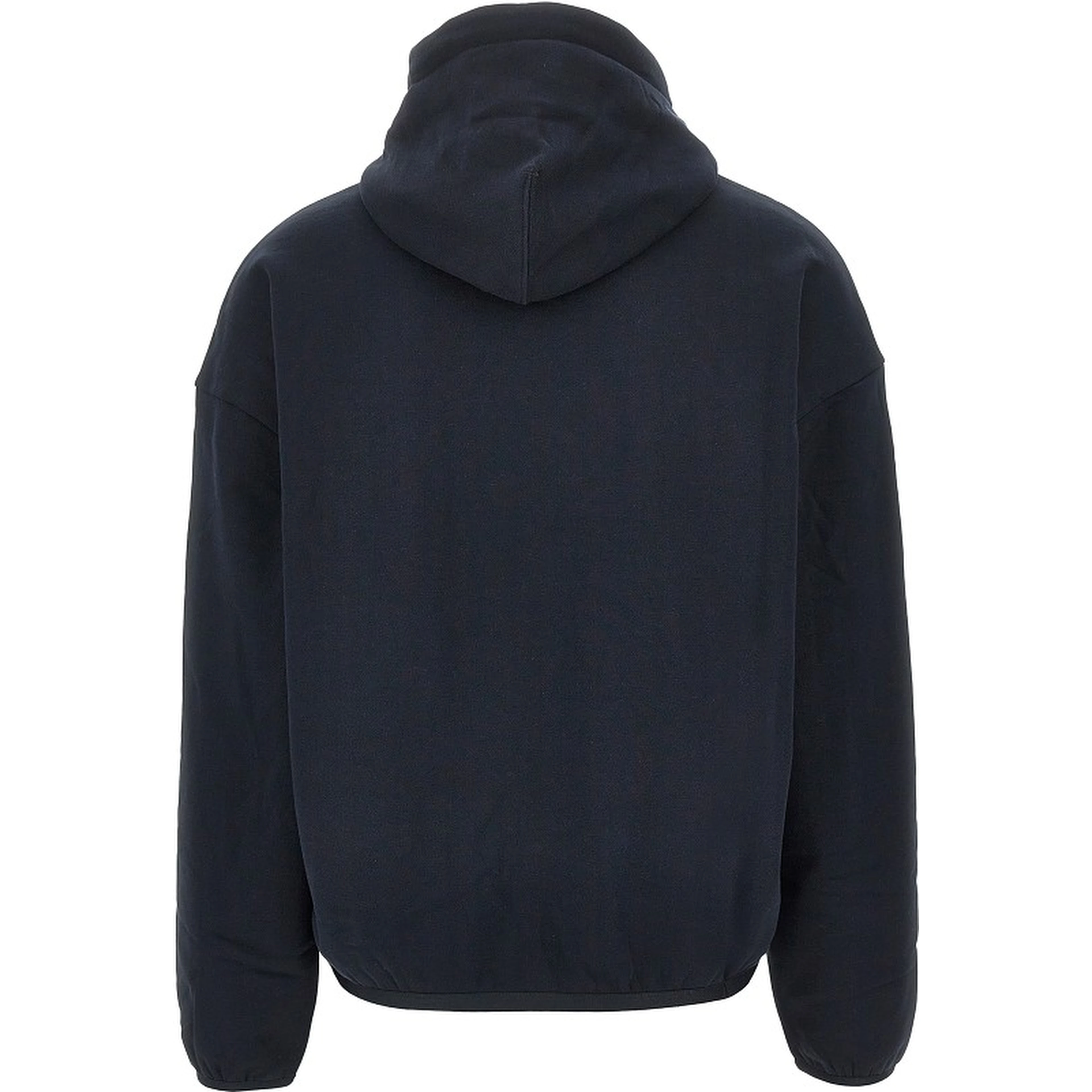 Cotton and silk hoodie