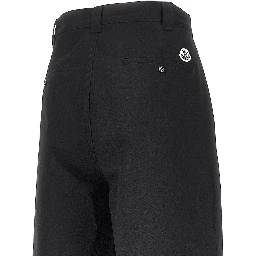 Cotton gabardine pants with darts