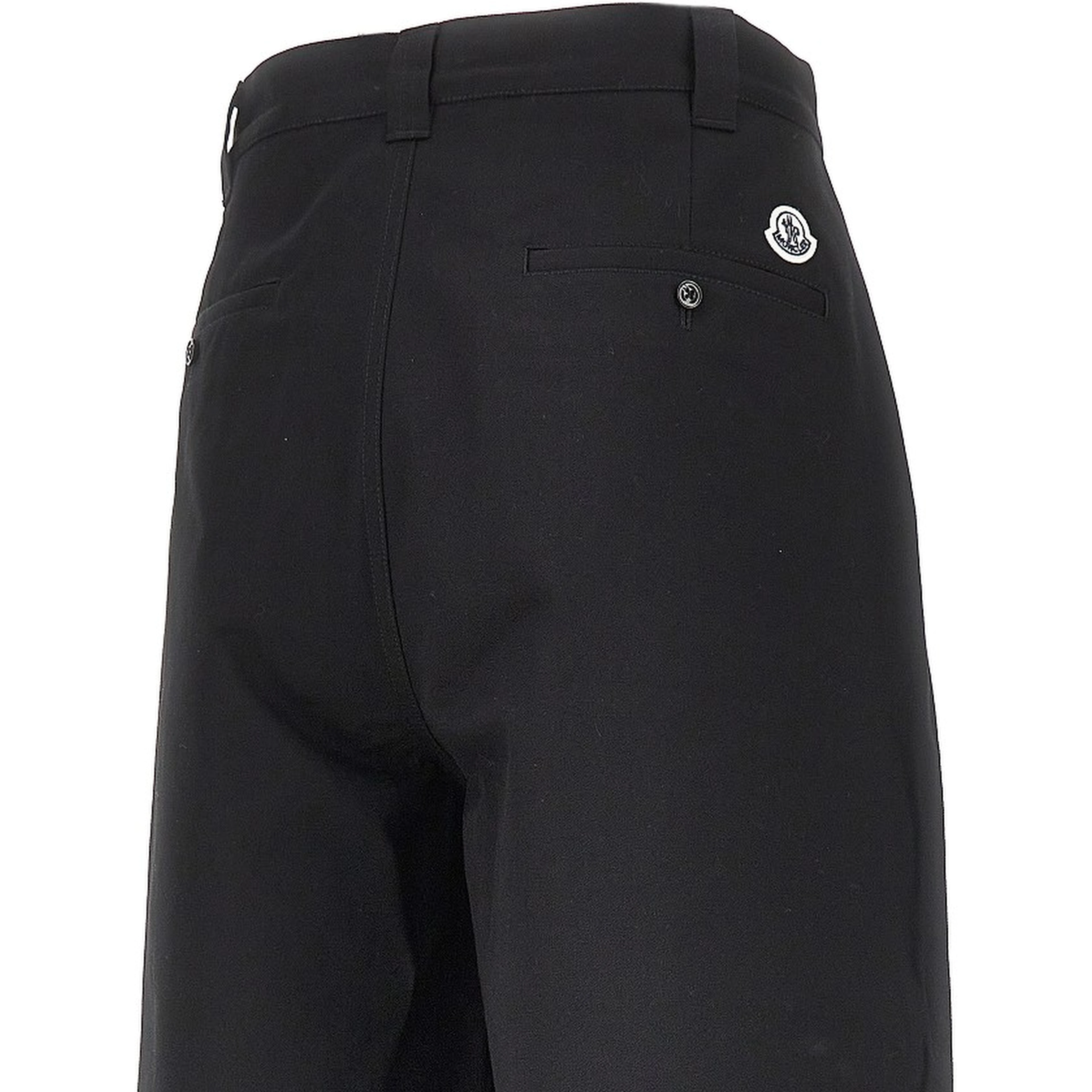 Cotton gabardine pants with darts
