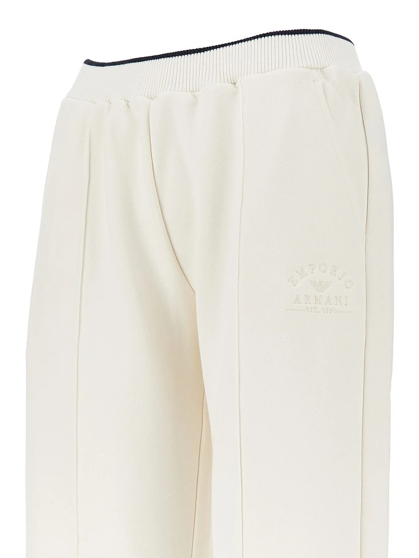 Wide-leg jersey pants