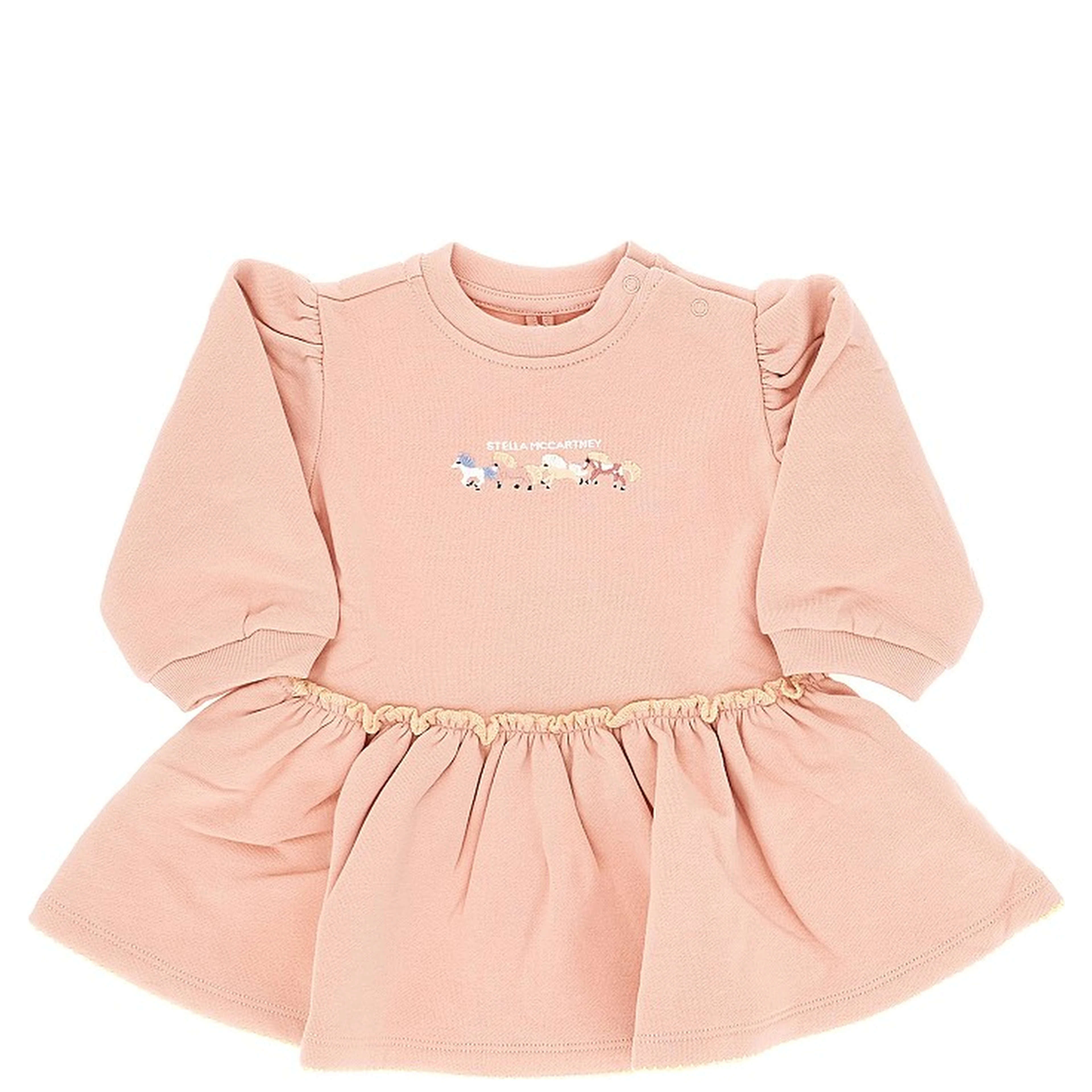 Embroidered horses mini dress