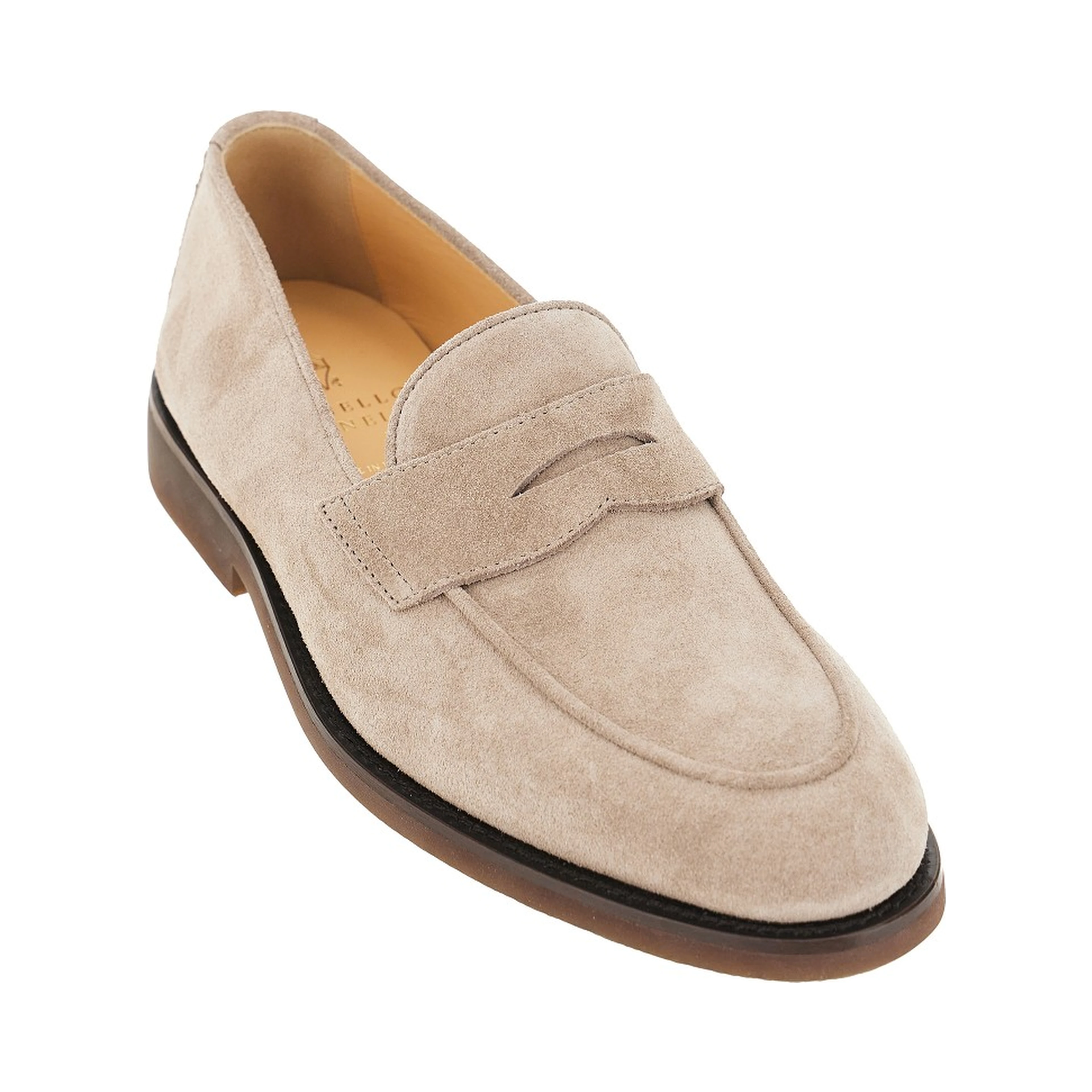 Suede leather penny loafers
