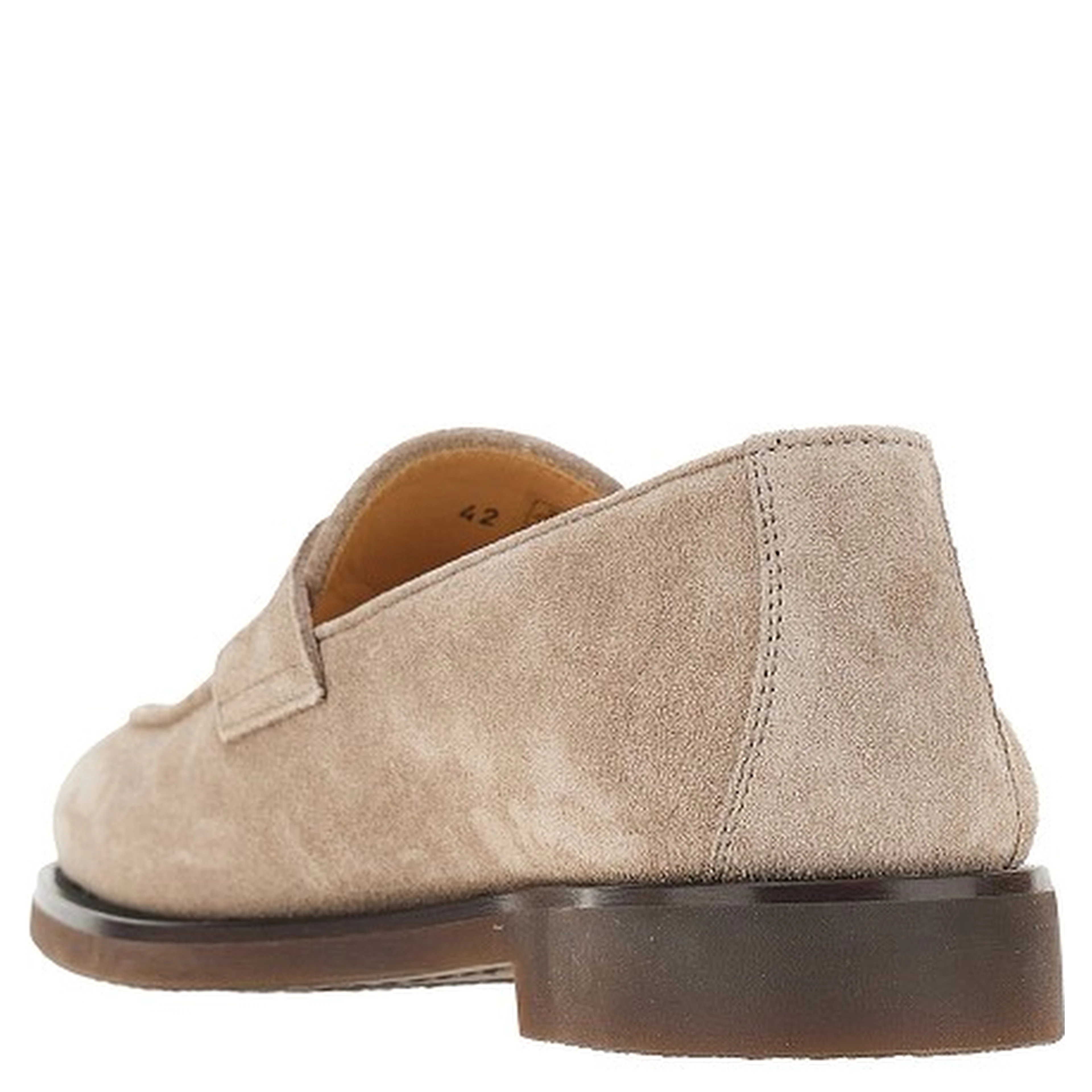 Suede leather penny loafers