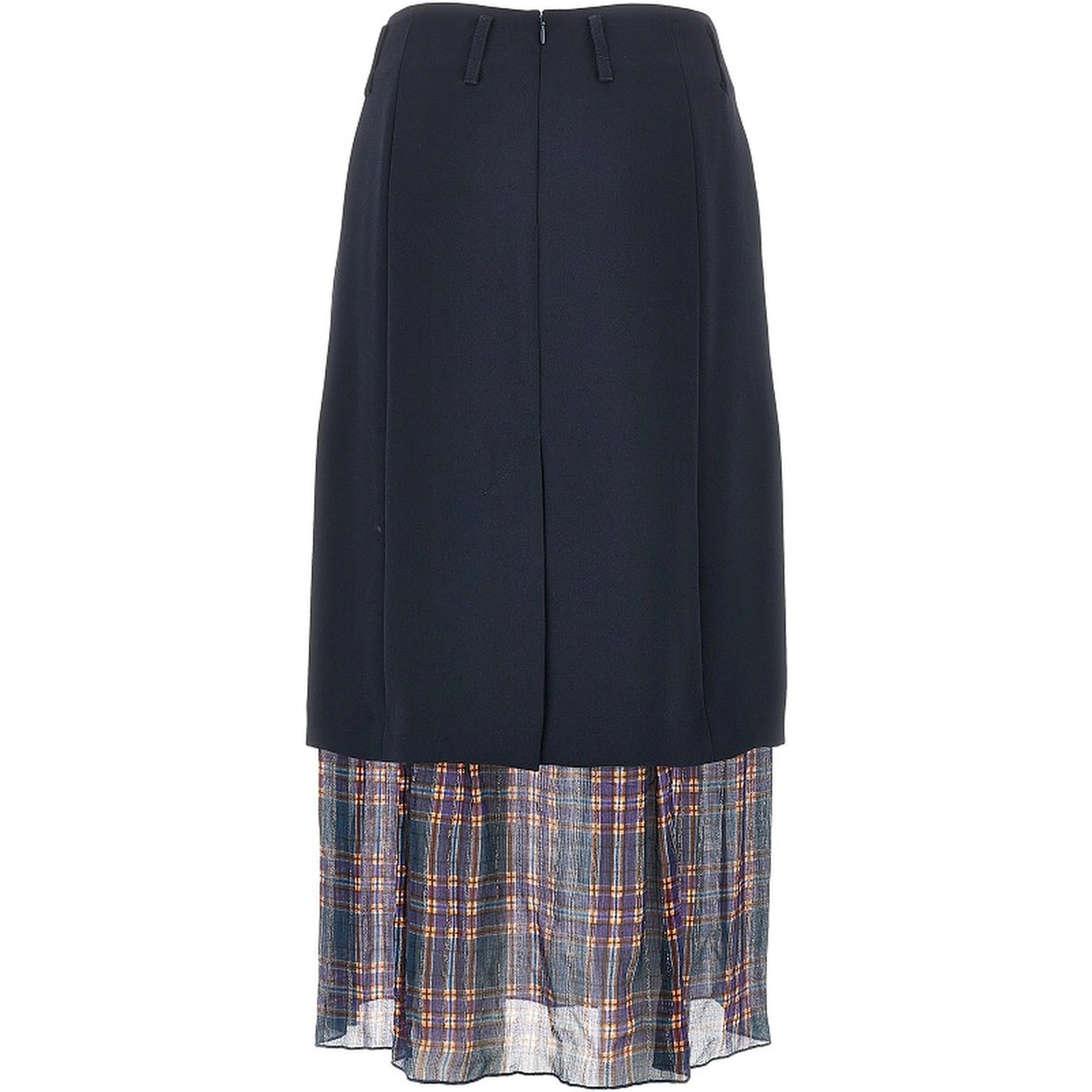 Cady midi skirt with check insert