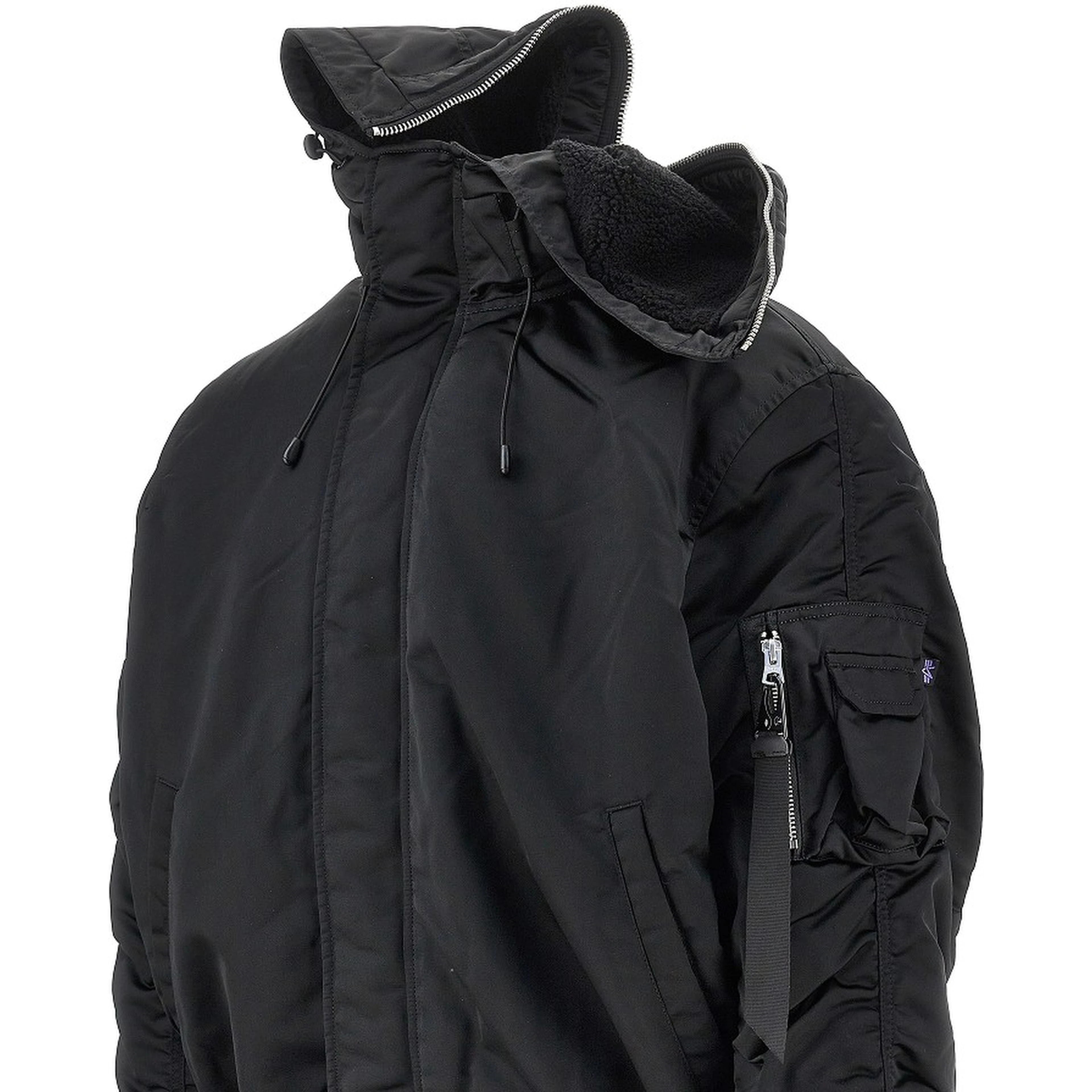 N-2B Base UV hooded bomber jacket