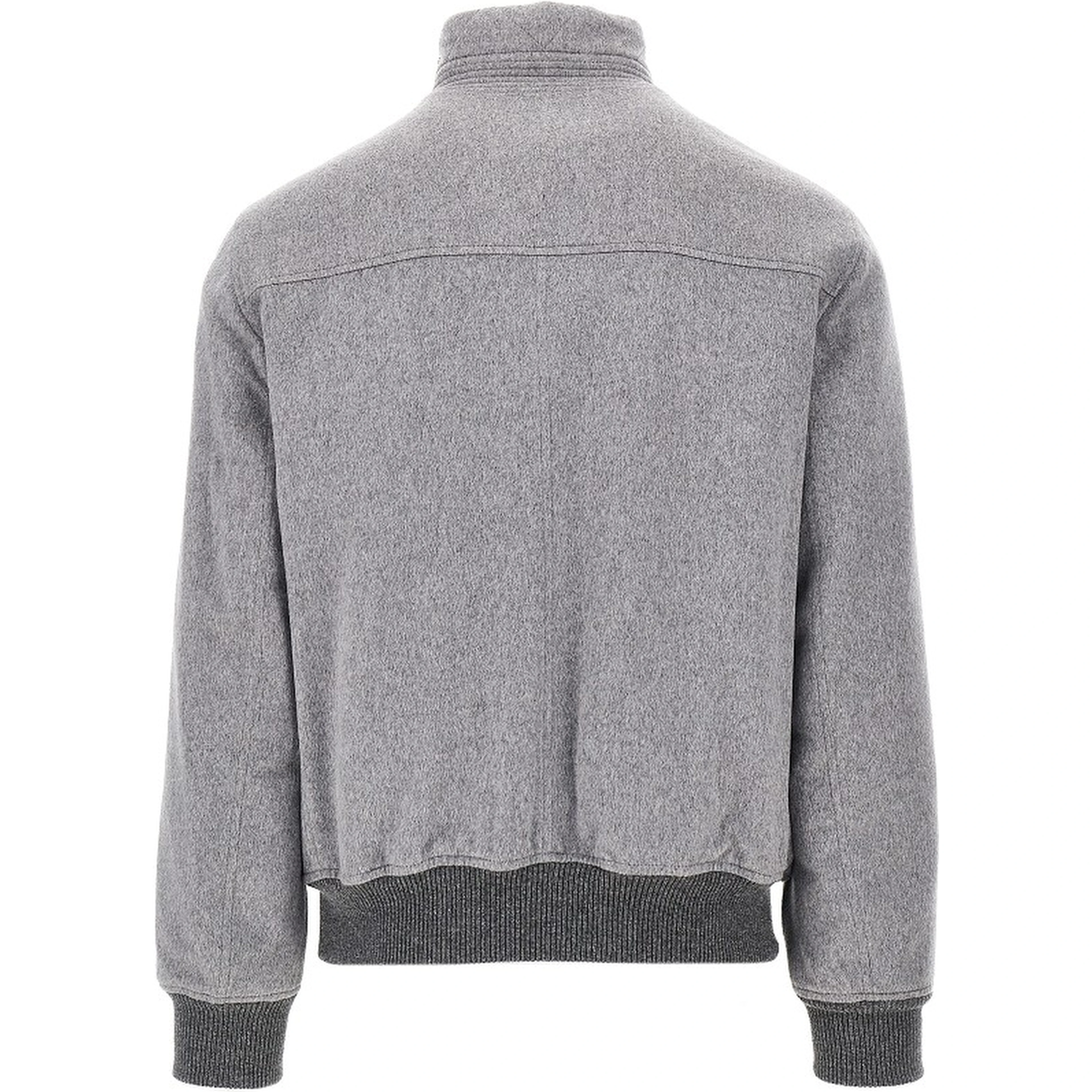 Padded suede leather jacket