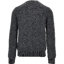 Wool cardigan with Heart patch
