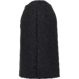 Sablé wool midi skirt