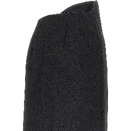 Sablé wool midi skirt