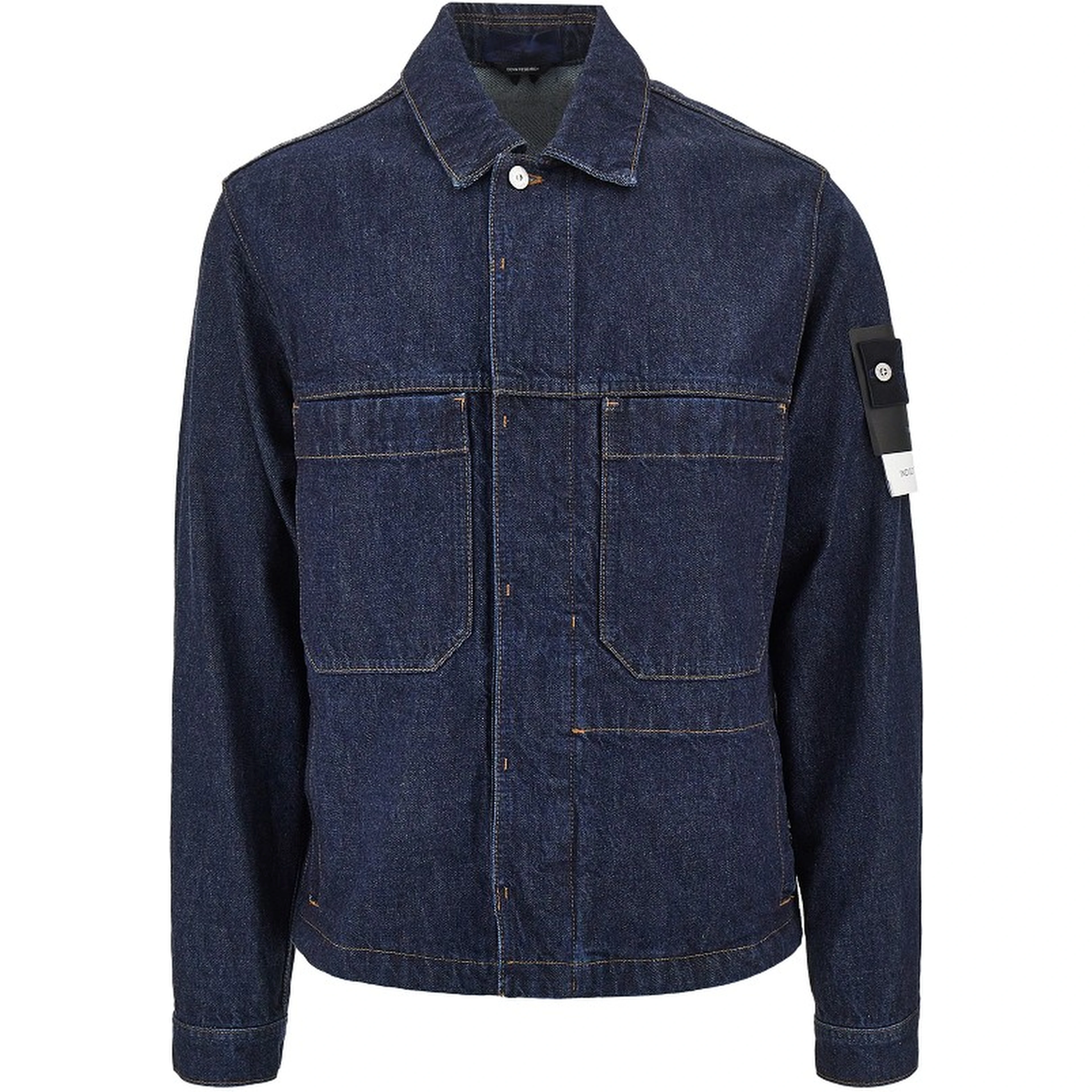 Indigo Denim-Rinsed overshirt