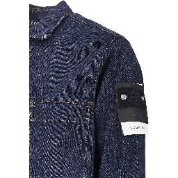 Indigo Denim-Rinsed overshirt