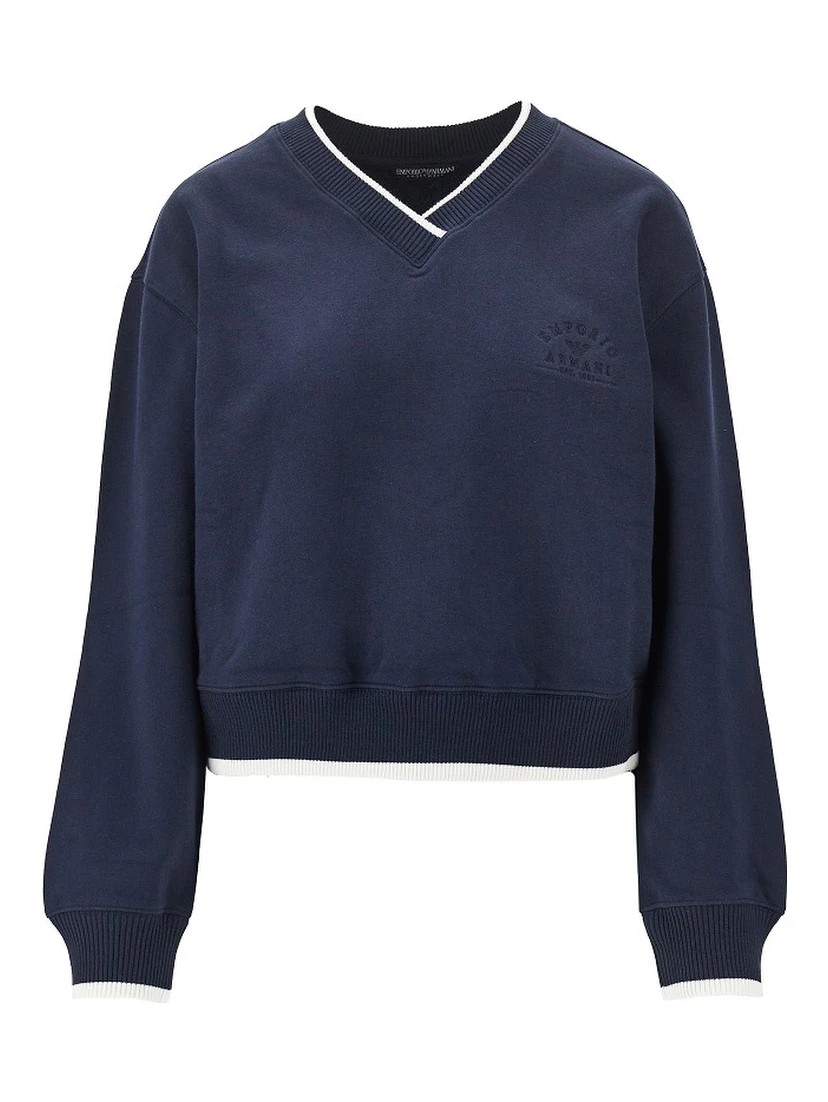 V-neck sweatshirt