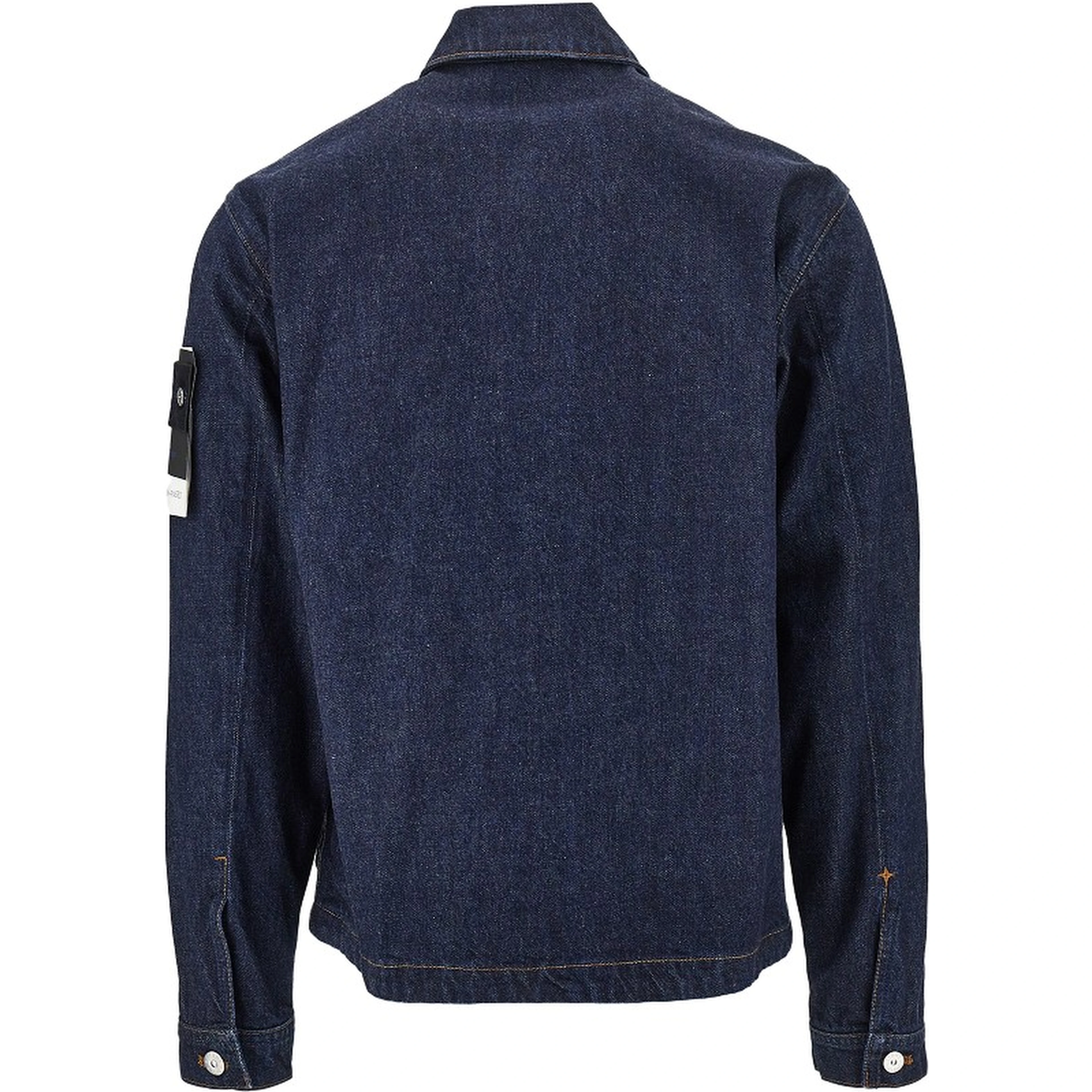 Indigo Denim-Rinsed overshirt
