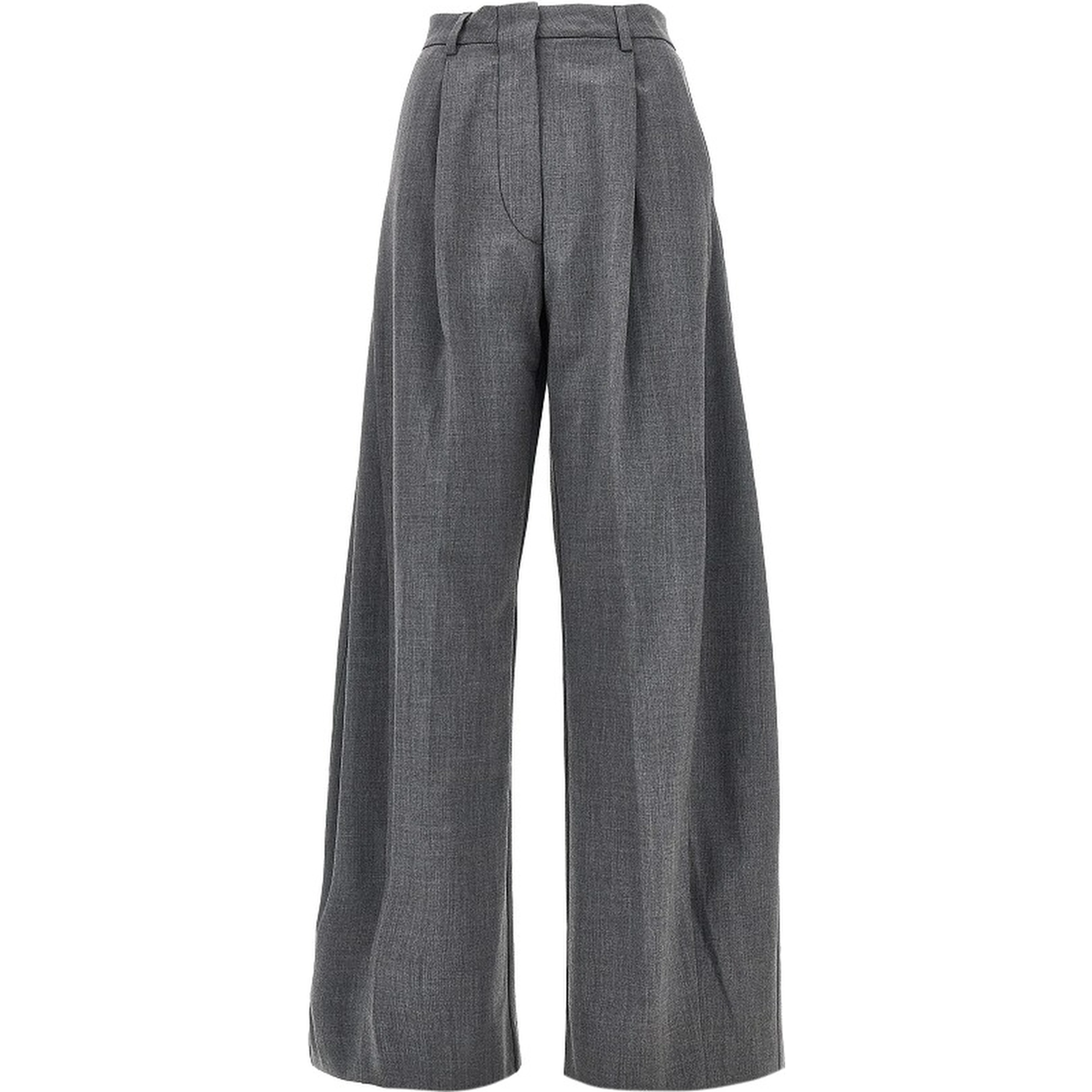 'Billie' wide-leg wool-blend pants