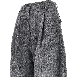 'Billie' wide-leg wool-blend pants