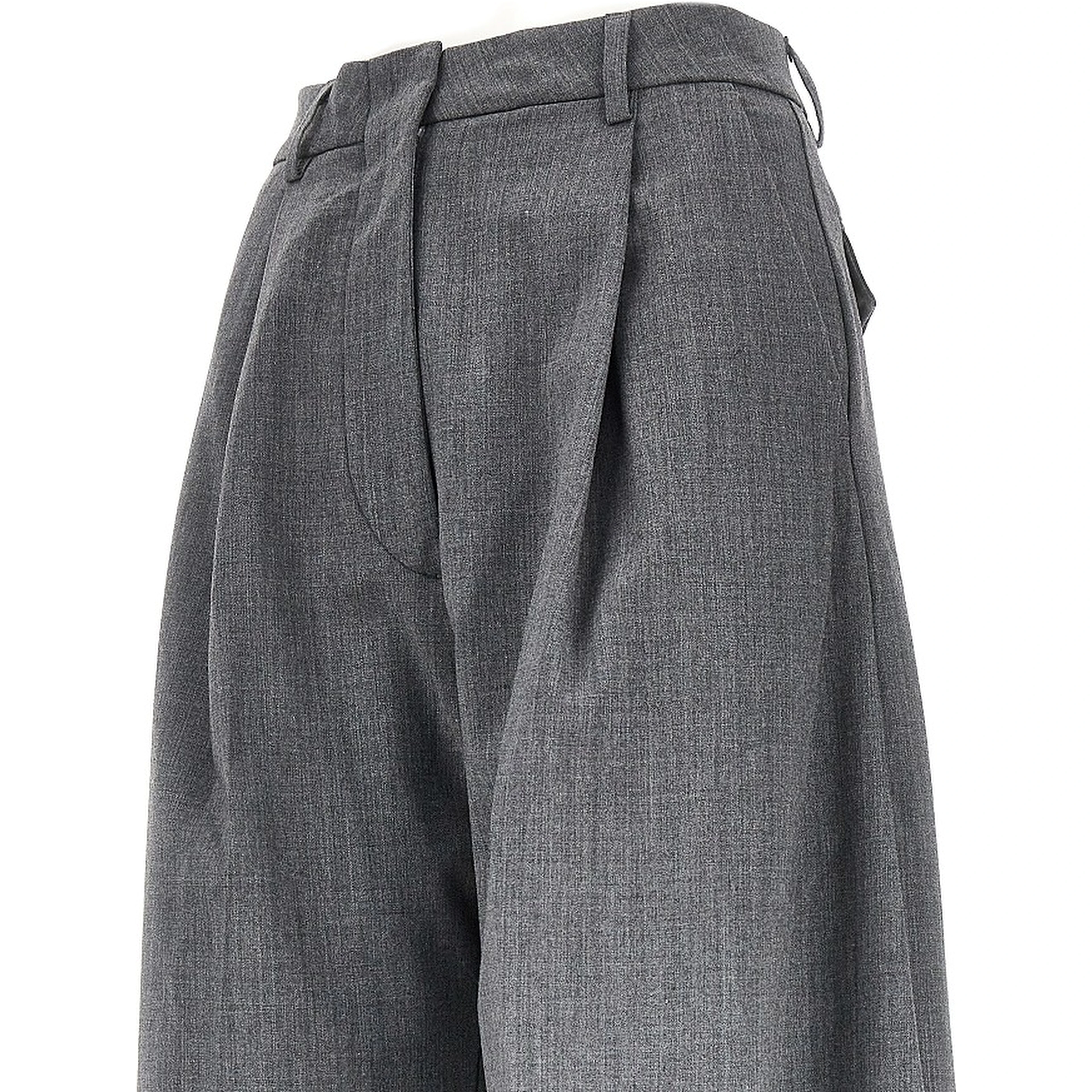 'Billie' wide-leg wool-blend pants