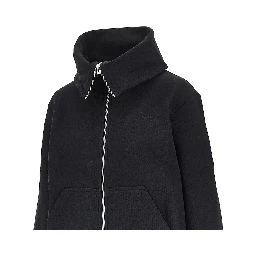 High-neck full-zip sweatshirt