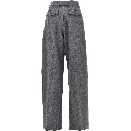 'Billie' wide-leg wool-blend pants