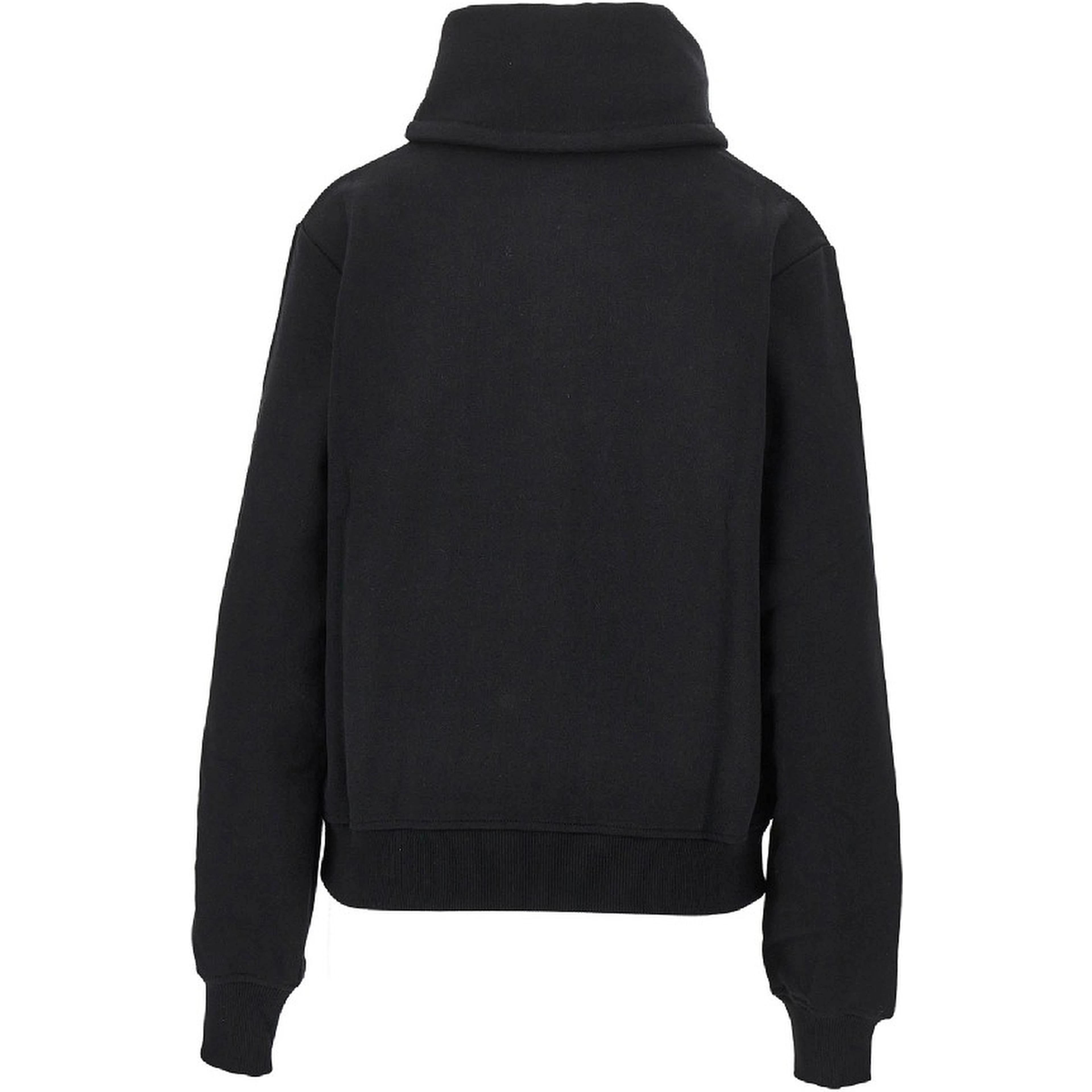High-neck full-zip sweatshirt