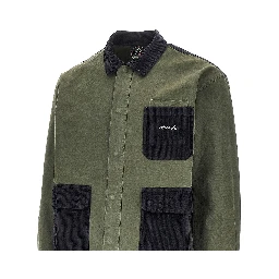 Canvas and corduroy saharienne jacket