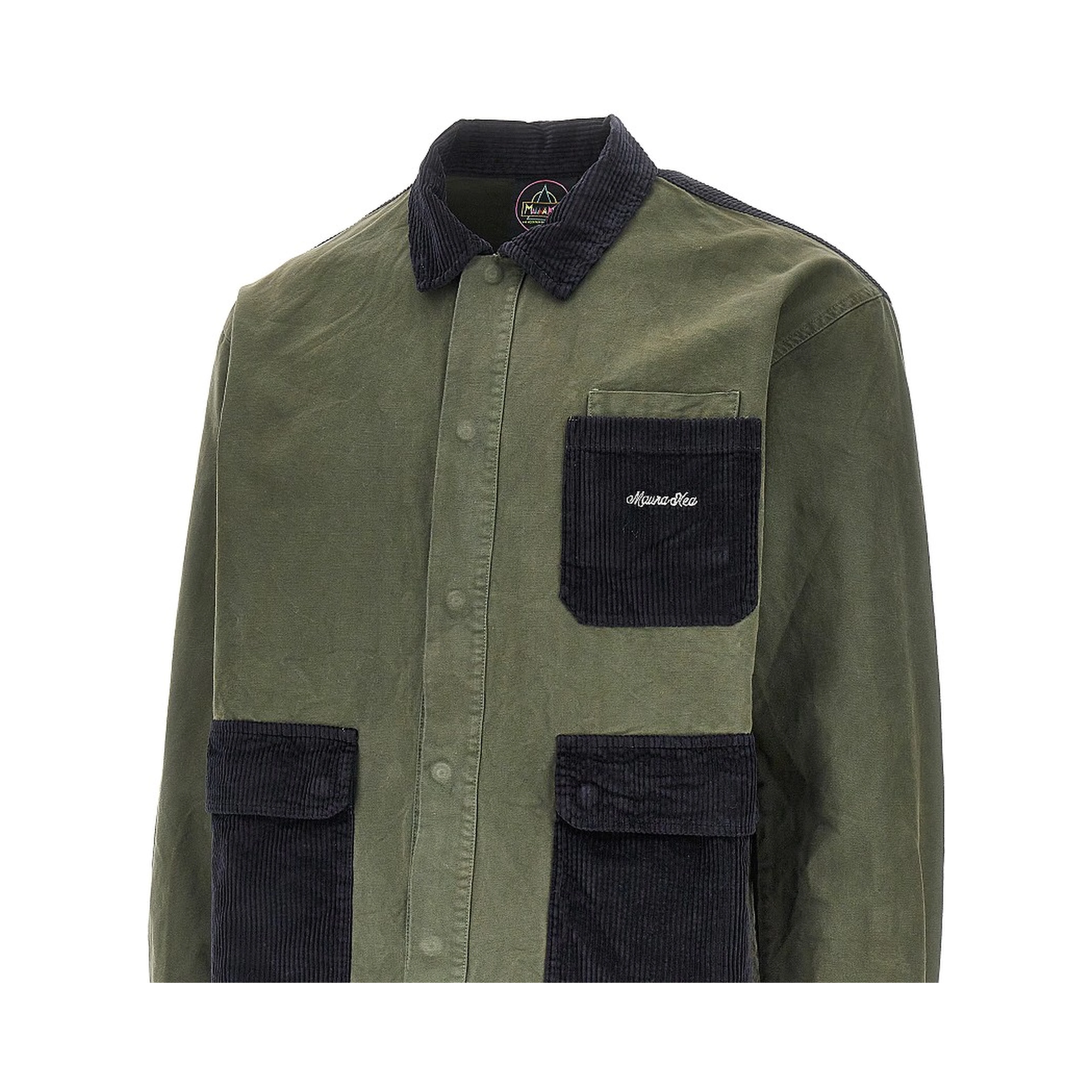 Canvas and corduroy saharienne jacket