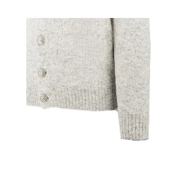 Alpaca and cashmere blend cardigan