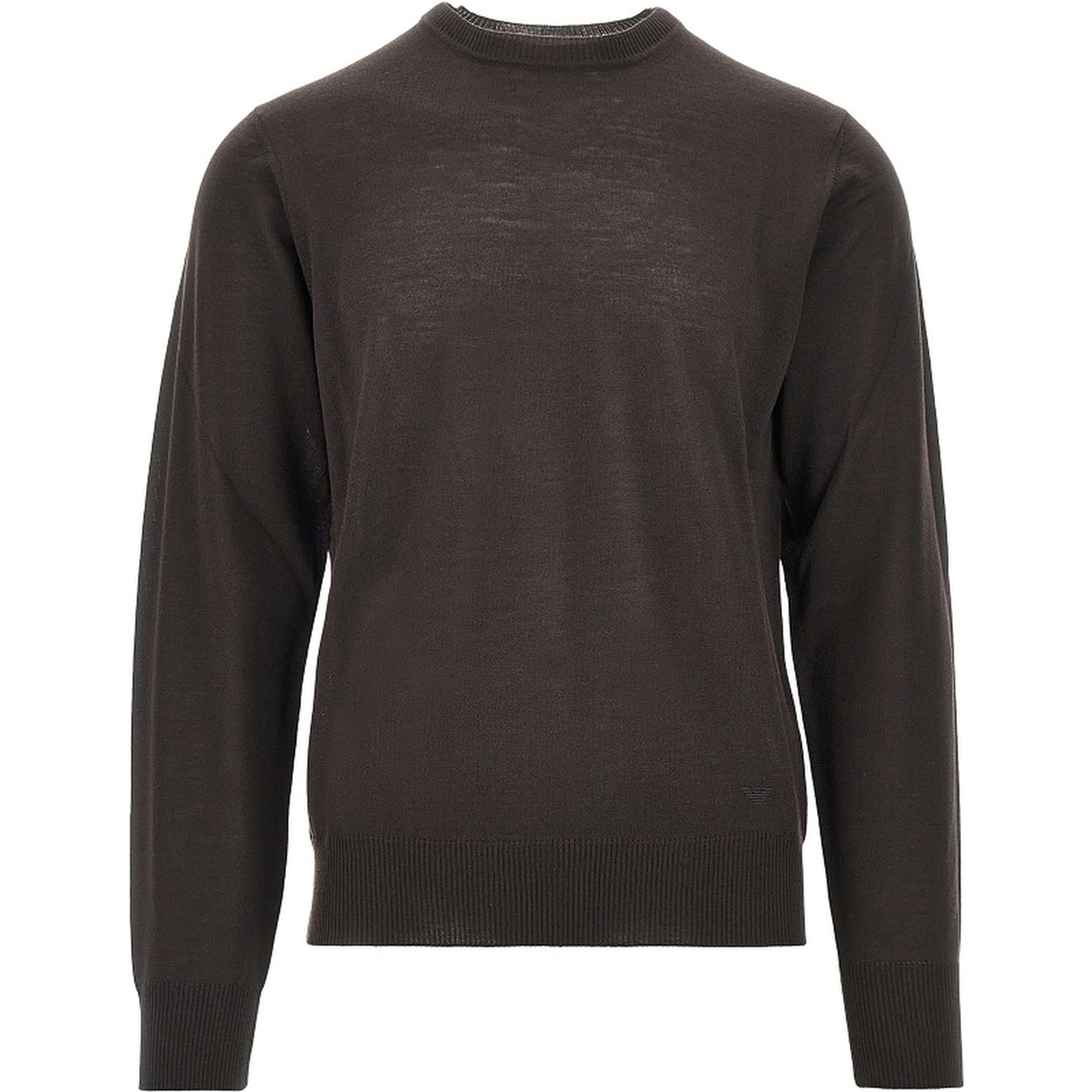 Virgin wool sweater with Eagle embroidery