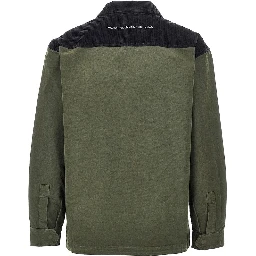 Canvas and corduroy saharienne jacket