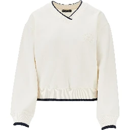 V-neck sweatshirt