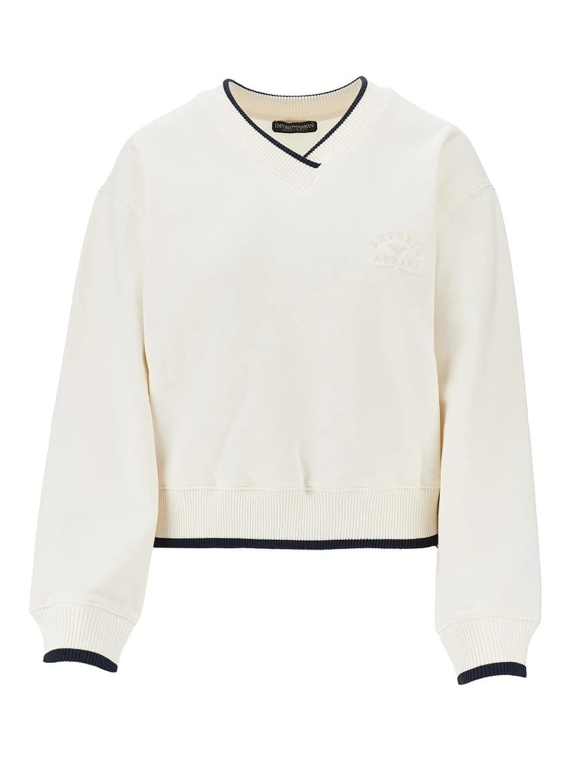 V-neck sweatshirt