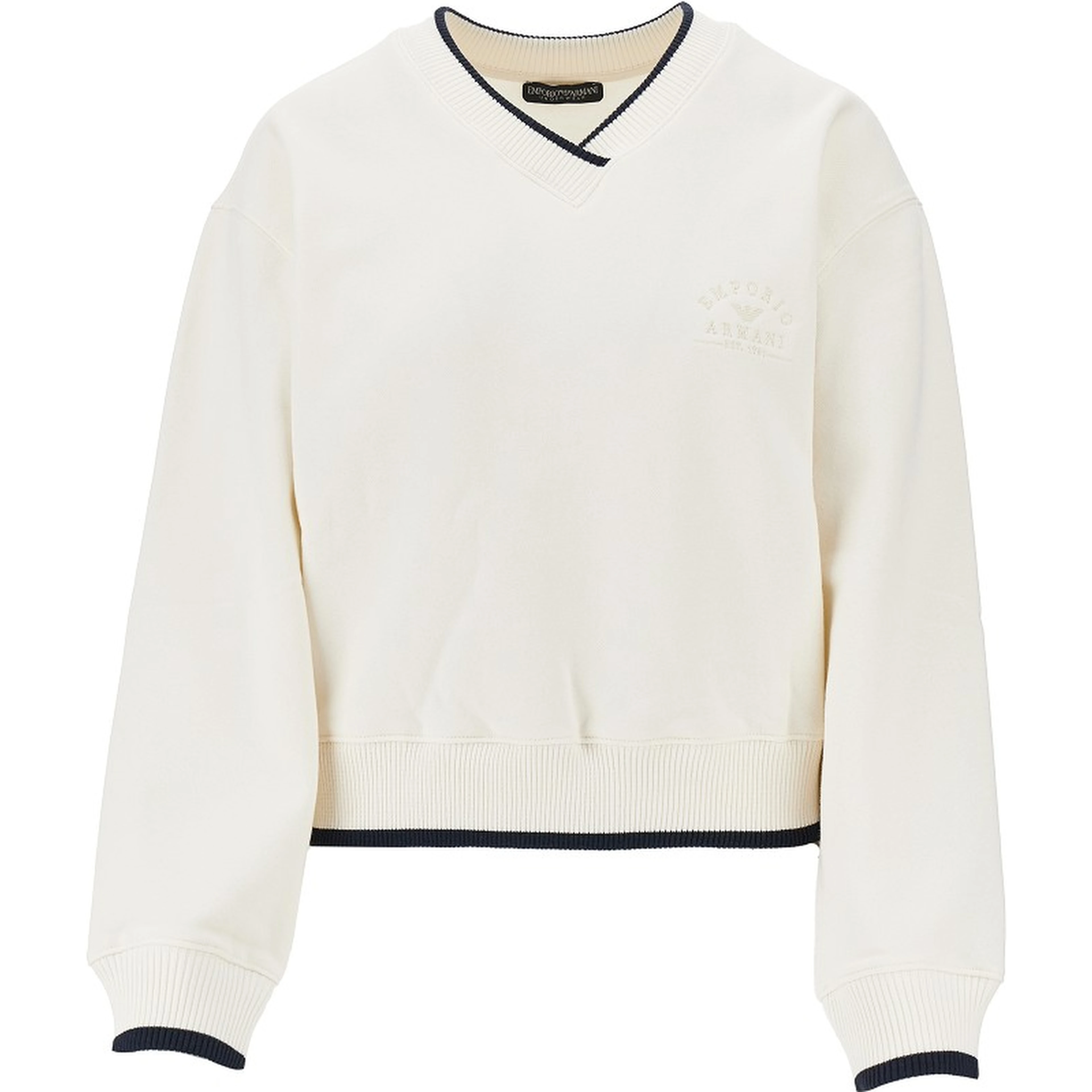 V-neck sweatshirt