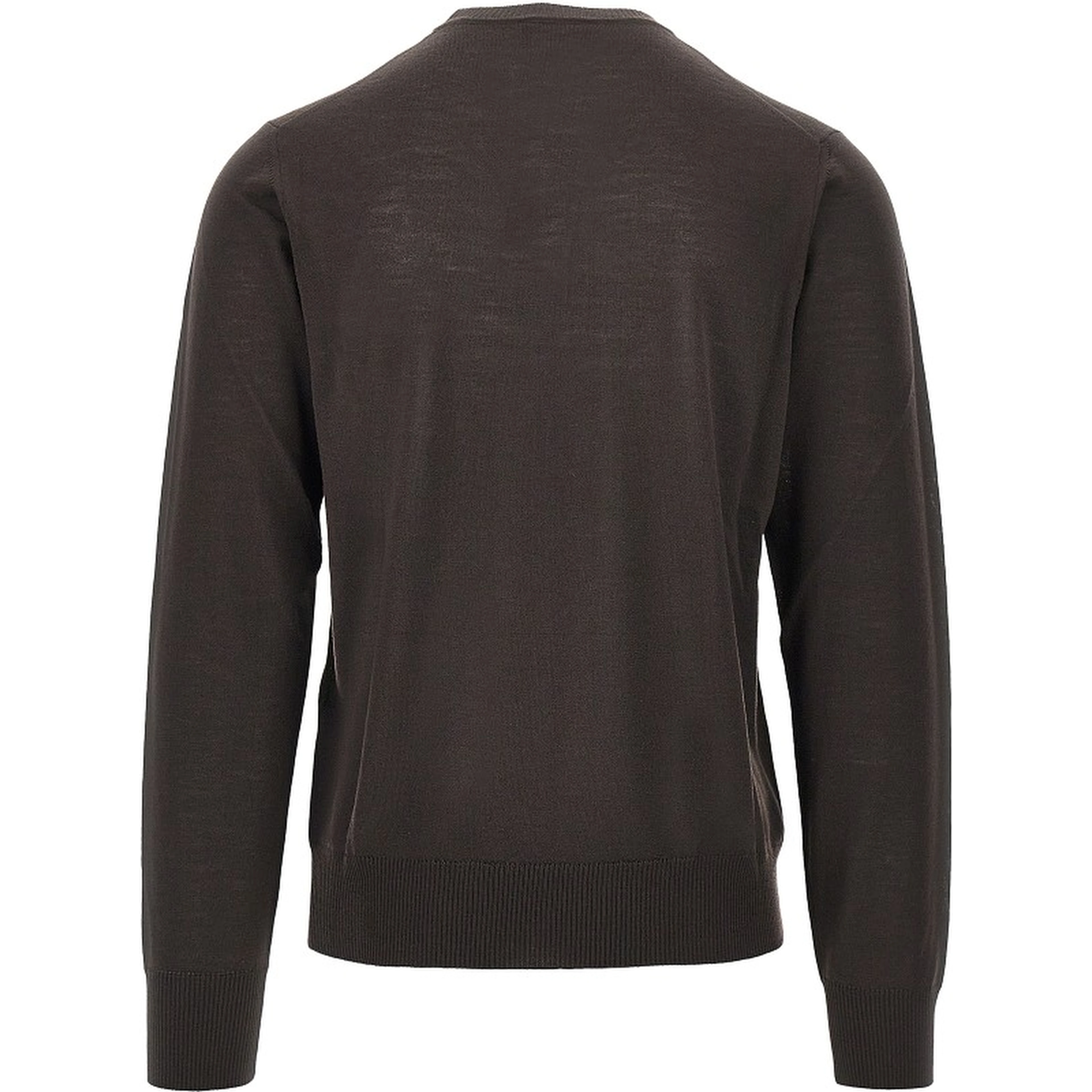Virgin wool sweater with Eagle embroidery