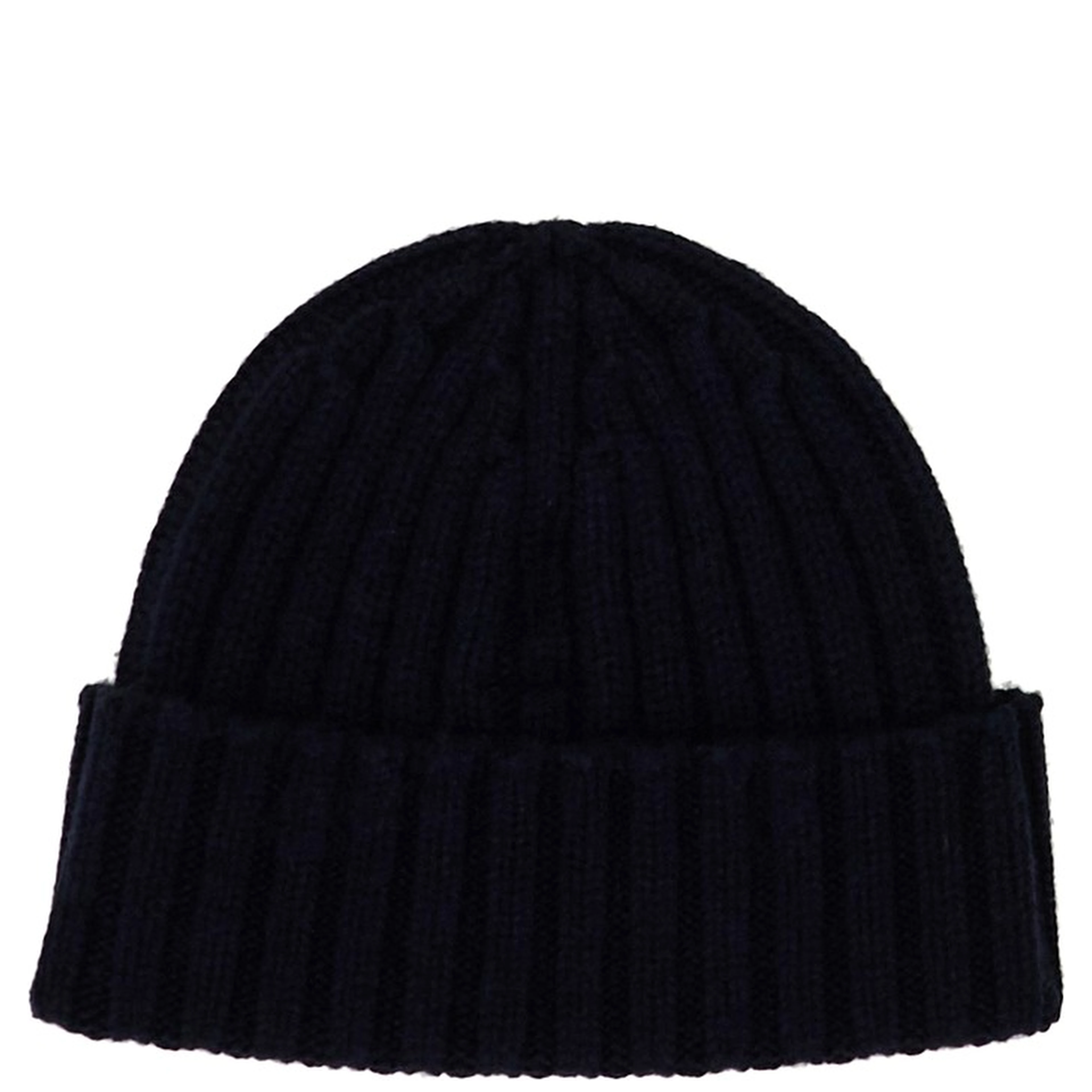 Wool-blend beanie hat with logo embroidery