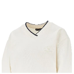 V-neck sweatshirt