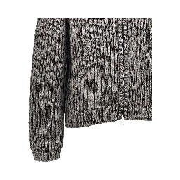 'Level' full-zip hooded cardigan