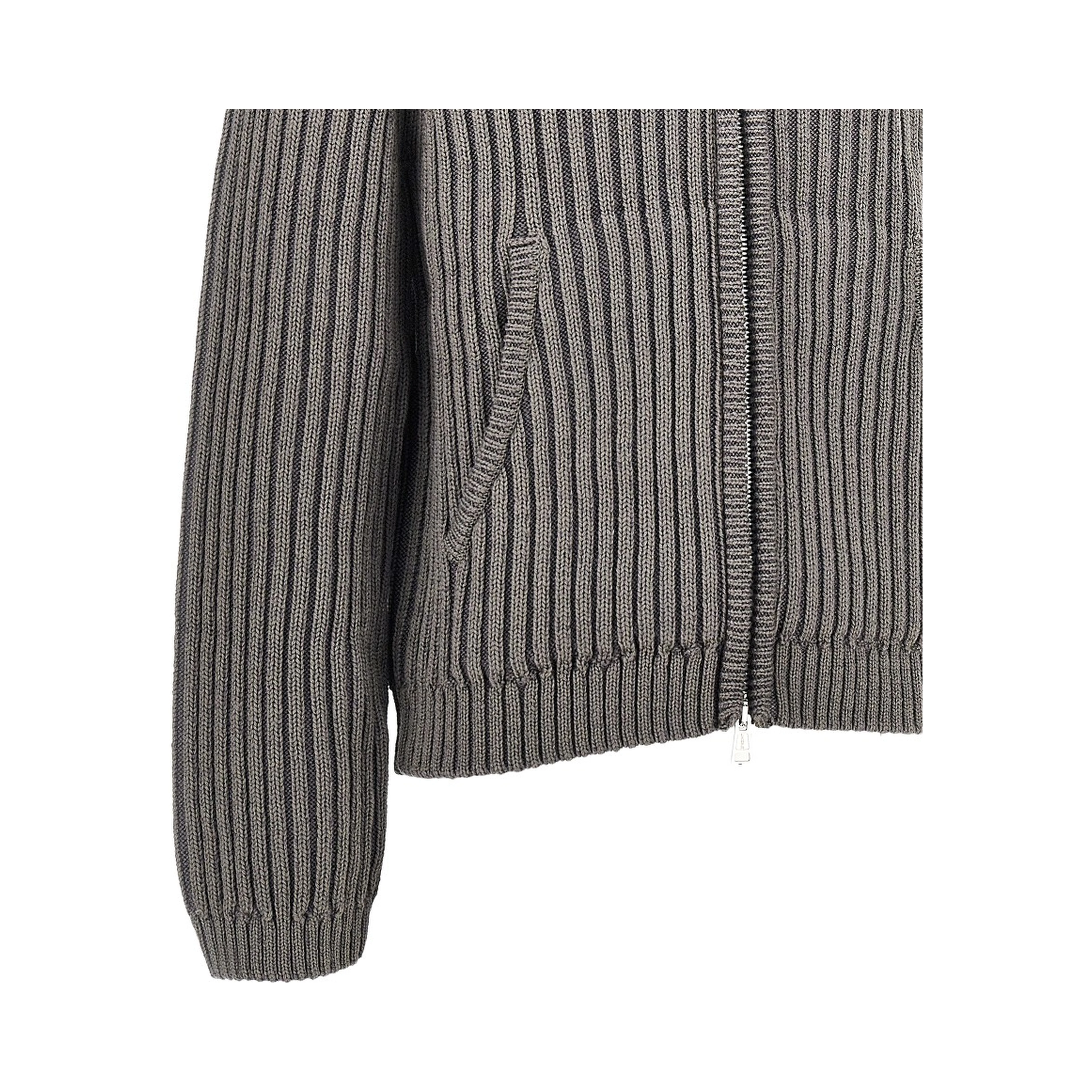 'Level' full-zip hooded cardigan