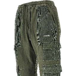 Canvas and corduroy cargo pants