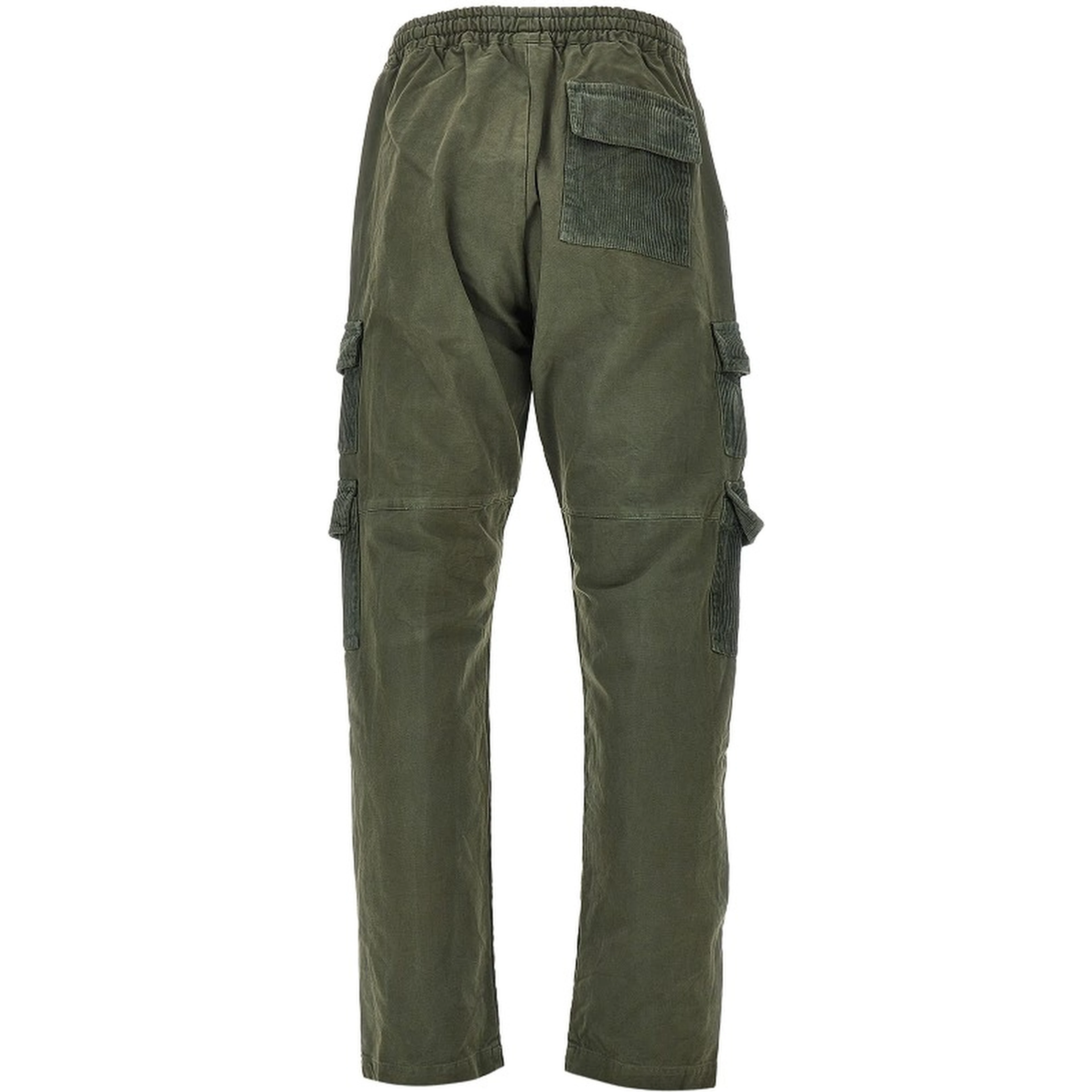 Canvas and corduroy cargo pants