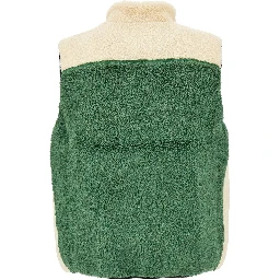Color-block sherpa vest