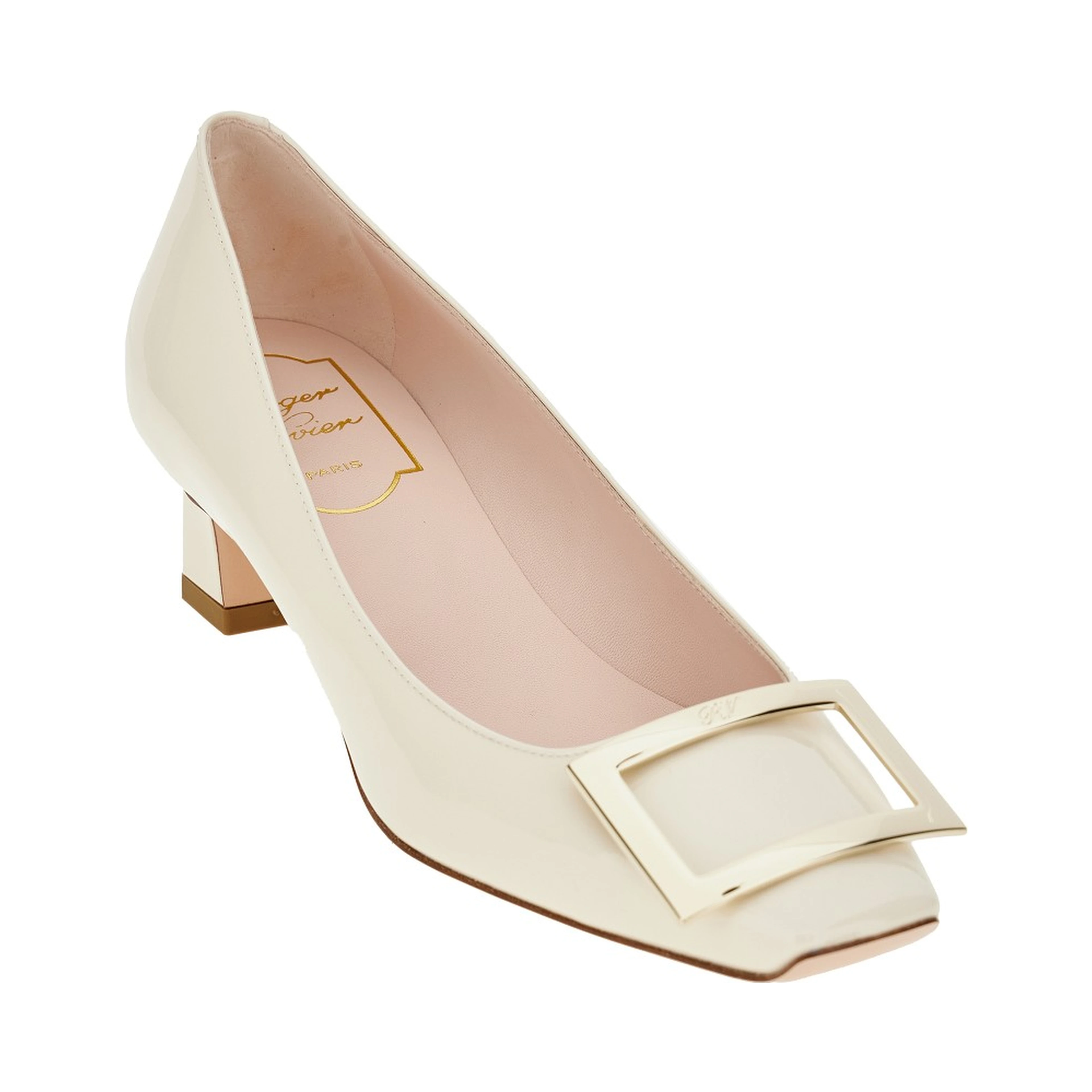 'Trompette' patent leather pumps