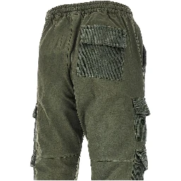 Canvas and corduroy cargo pants