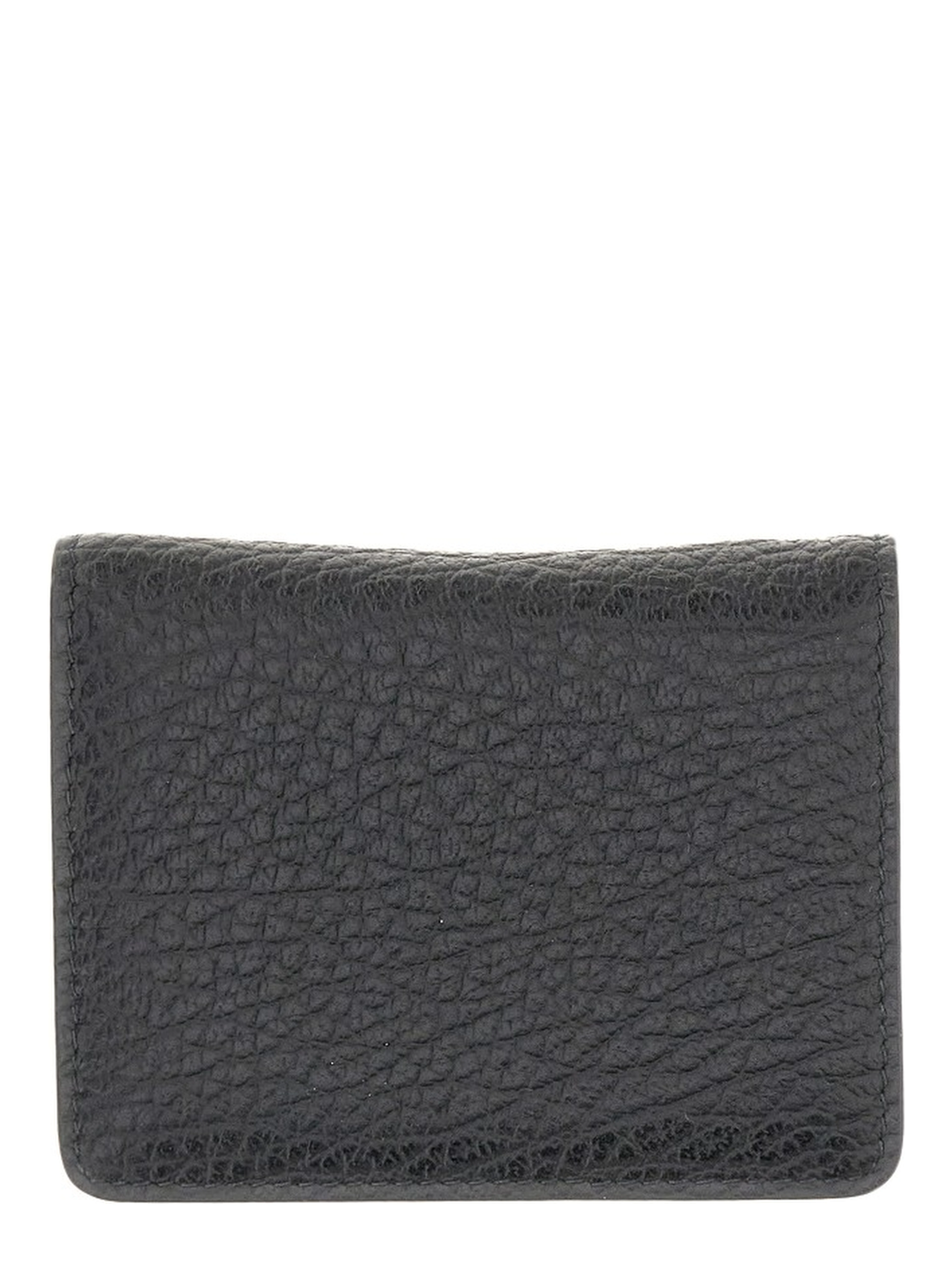 Leather cardholder with key-ring